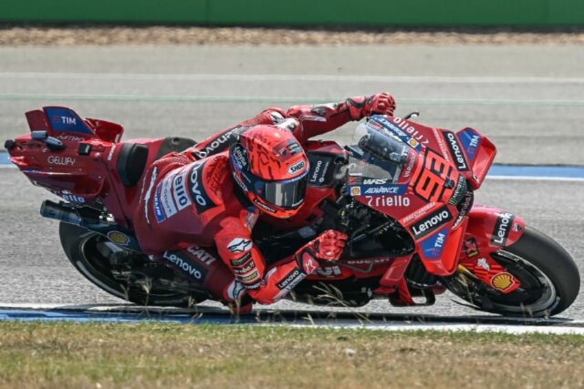 Spanish rider Marc Marquez during qualifying