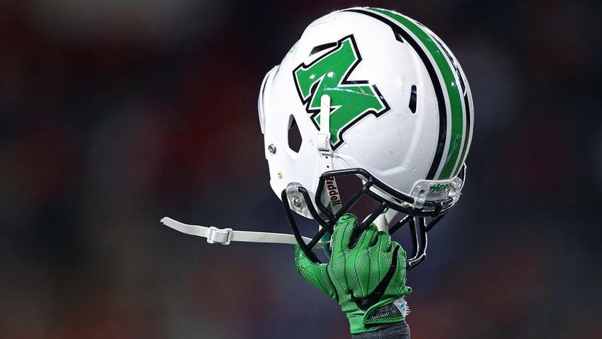 A Marshall helmet in the air