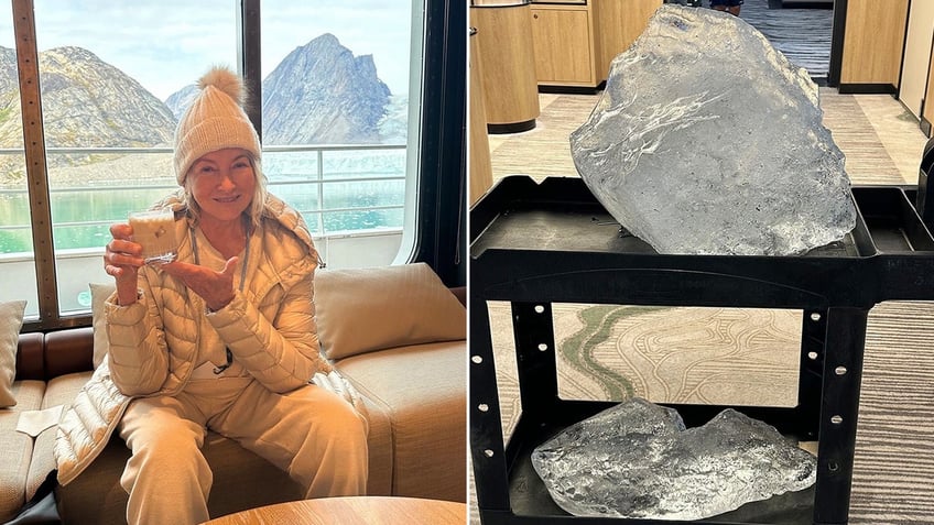 martha stewart under fire for using small iceberg to chill her cocktails during greenland trip