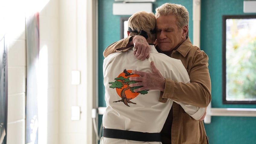 Martin Kove and William Zabka on Cobra Kai.