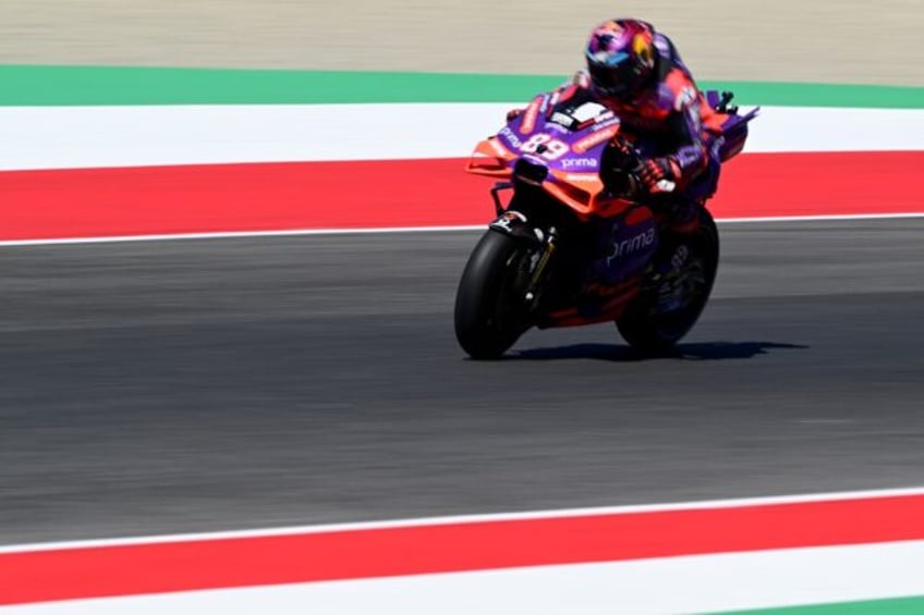 Ducati Spanish rider Jorge Martin took pole for the Italian MotoGP at Mugello