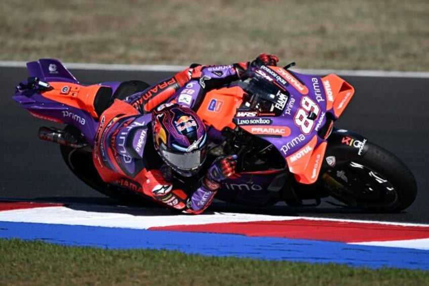 Jorge Martin won Saturday's sprint race at the San Marino MototGP