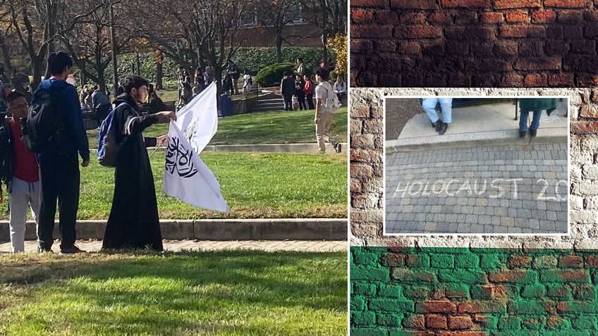 maryland jewish students react to holocaust 20 graffiti taliban flag appearing on campus