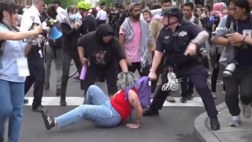 mass arrests in nyc as more than 1000 pro palestine protesters march to met gala