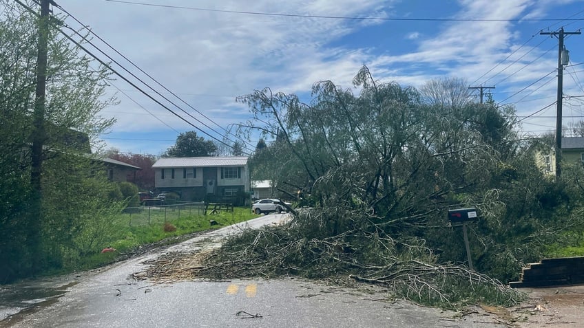 Storm damage in West Virginia