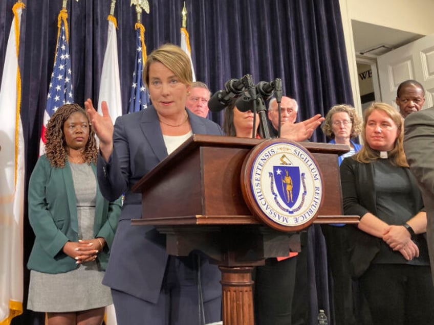 massachusetts gov maura healey declares state of emergency over migrant surge