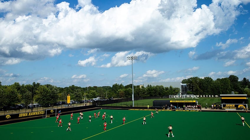 General view of field hockey field