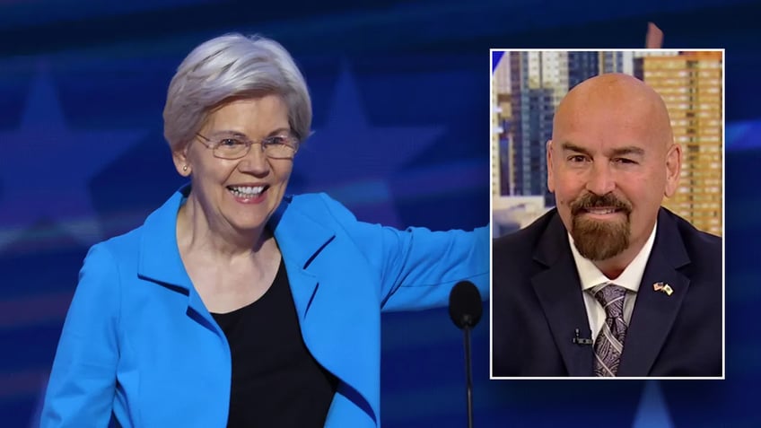 Elizabeth Warren (Background) (John Deaton (right box)