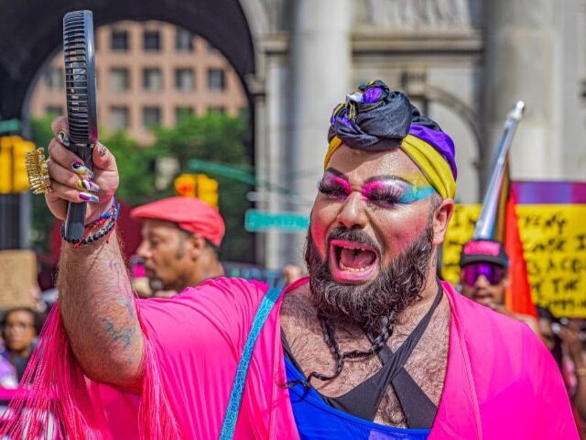 MANHATTAN, NEW YORK, UNITED STATES - 2023/06/25: Participants seen at the march. Thousands