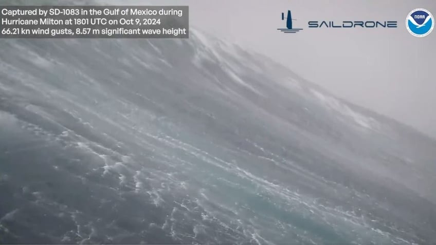 Ocean drone captures 28-foot wave