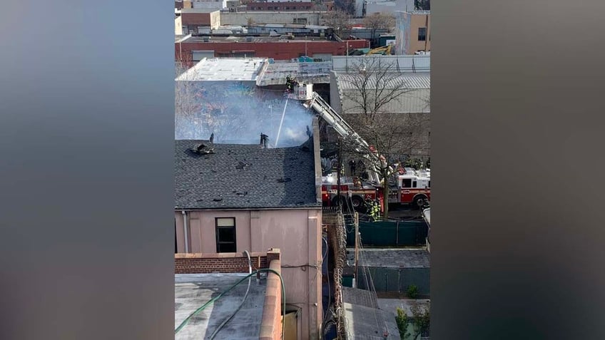 Fire at Our Lady of the Rosary Pompeii in Brooklyn