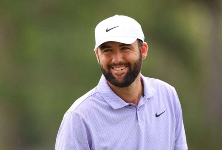 Newly crowned Masters champion Scottie Scheffler plays the pro-am prior to the US PGA Tour