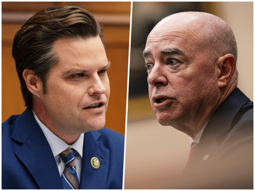 matt gaetz grills dhs chief mayorkas illegal aliens getting disney fast pass into the country