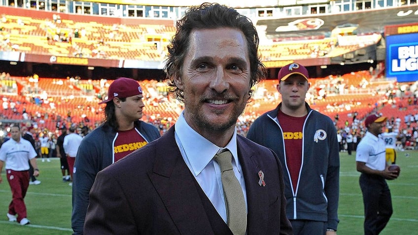 Matthew McConaughey looks on