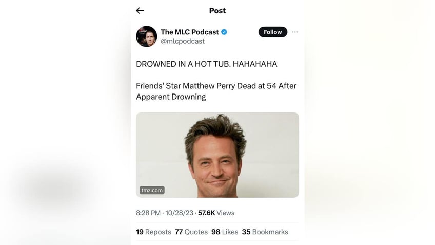 matthew perry fans outraged after former snl writer jokes about his death you are sick