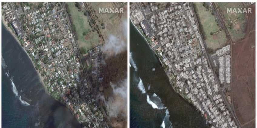 maui wildfires seen from international space station