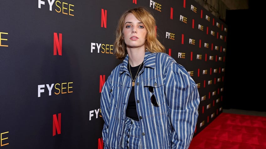 Maya Hawke posing on the carpet