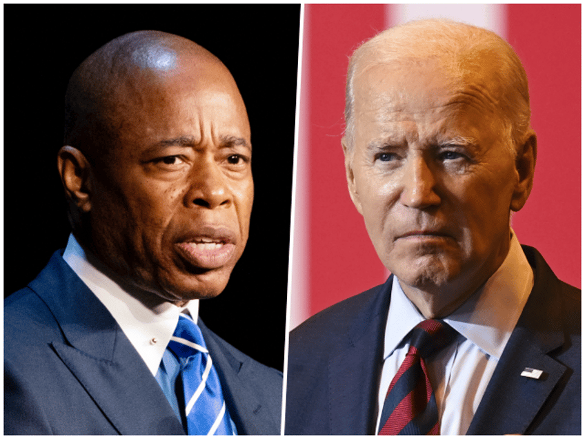 mayor eric adams joe biden must control the border because there is no more room in nyc