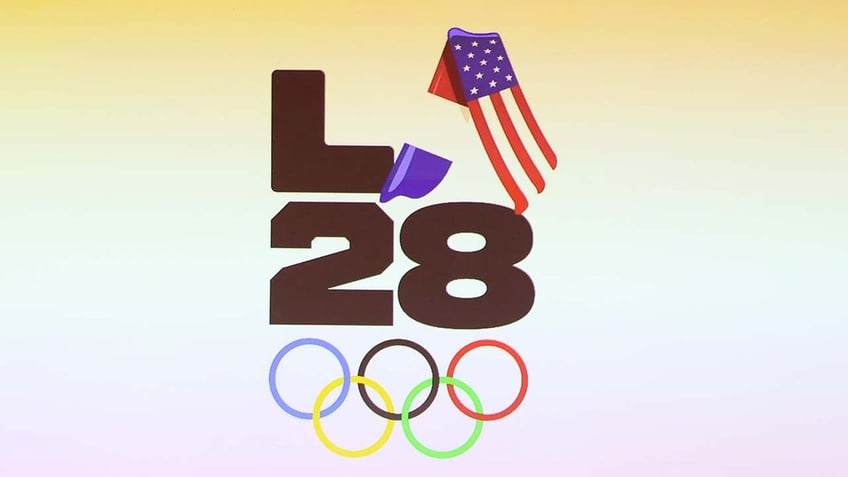 View of the LA28 Olympics logo