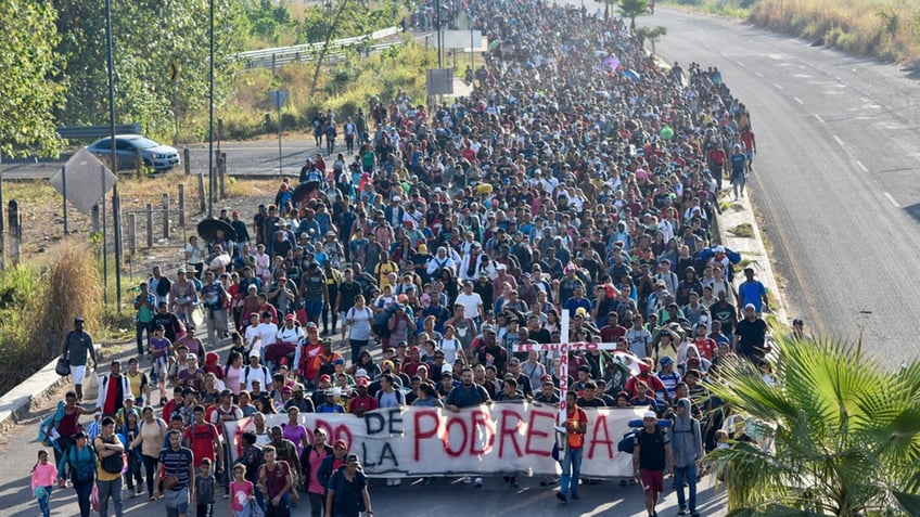 mayorkas blinken to meet with mexican president to talk migrant crisis amid massive numbers new caravan