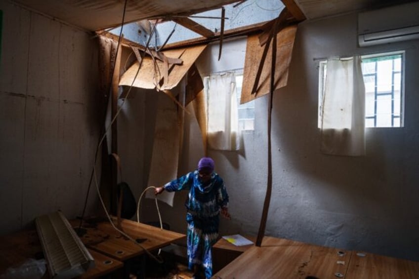 Many of the hospital's medics have taken to sleeping there as the cyclone had swept their