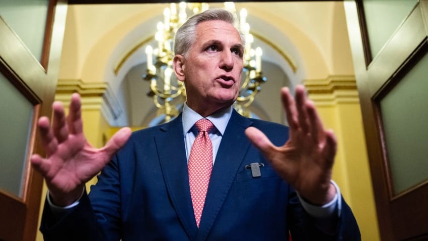 mccarthy doesnt rule out running for speaker again amid israel crisis whatever the conference wants