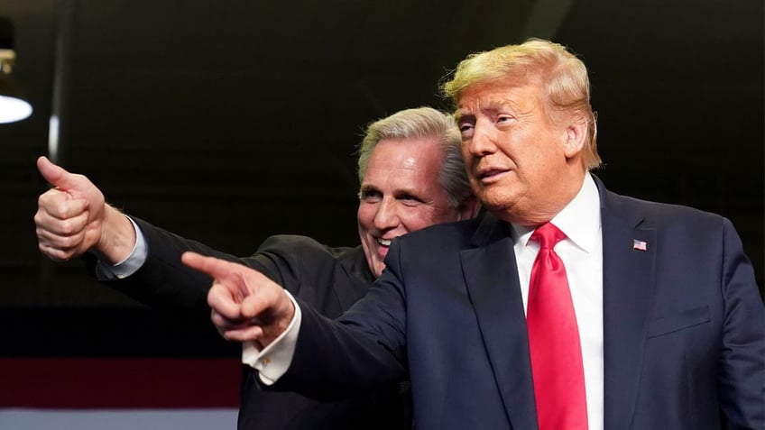 Kevin McCarthy Trump at rally