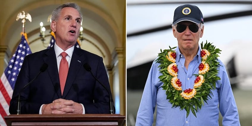 mccarthy threatens congressional response to bidens handling of maui fires