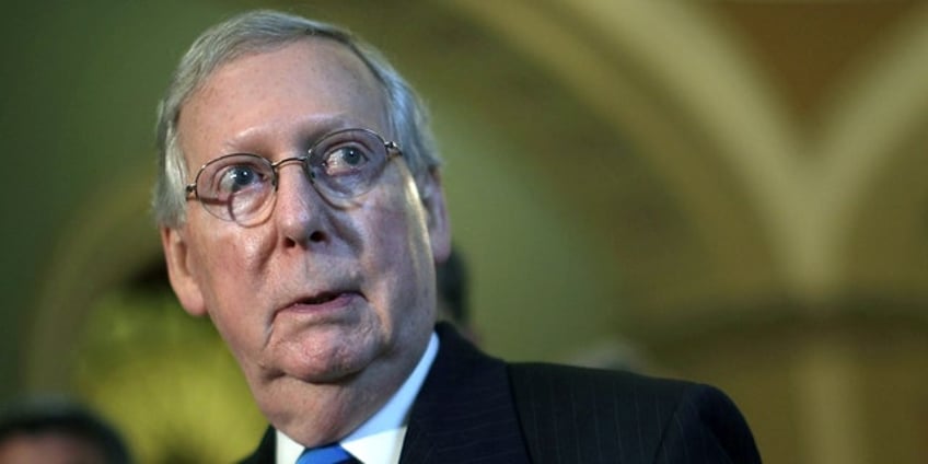 mcconnell plows through farm bill speech with no mention of trump hours before expected arrest