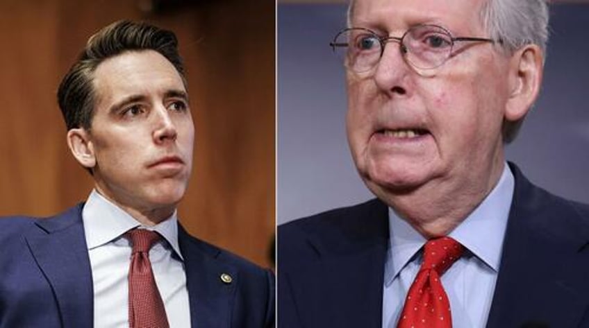 mcconnell sees rino red after originalist hawley proposes limits on corporate pac contributions