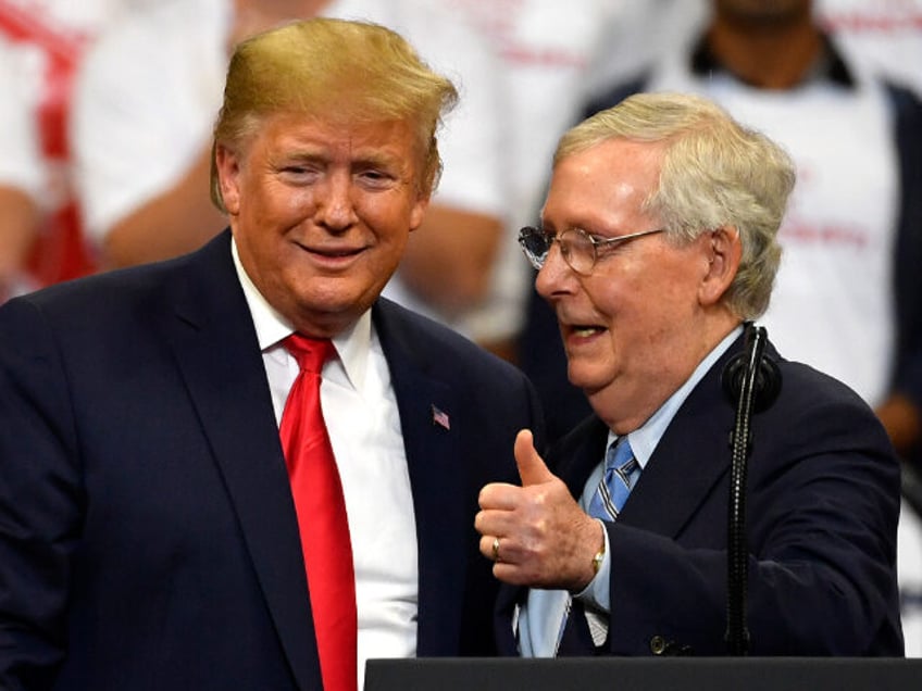 Mitch McConnell and Donald Trump