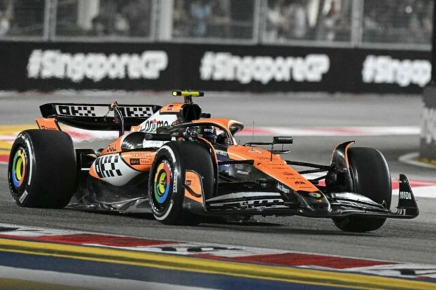 McLaren's Lando Norris was quikest in second practice session ahead of the Formula One Sin