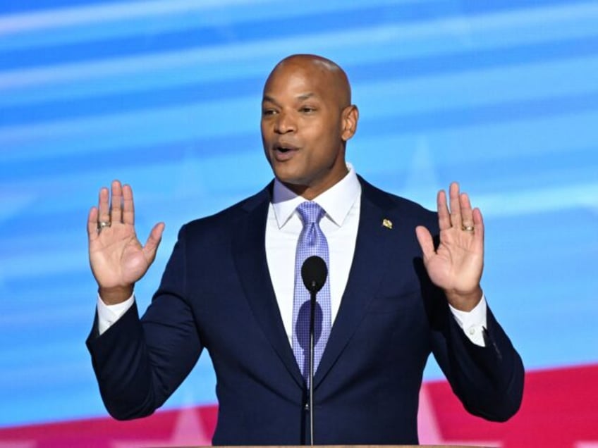 Maryland Governor Wes Moore speaks on the third day of the Democratic National Convention