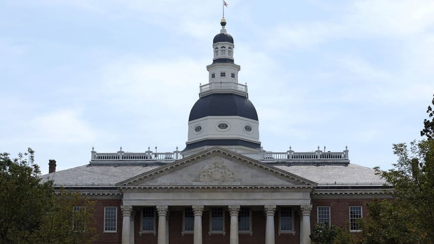 The Maryland State House is seen on August 21, 2023