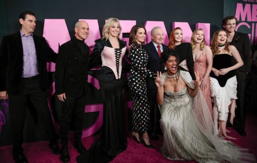 The cast of 'Mean Girls' arrives for the premiere in New York on January 8, 2024