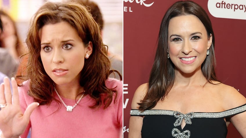 Lacey Chabert then and now split