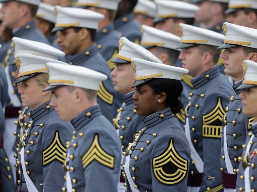 Graduating cadets are seen during a graduation and commissioning ceremony at the U.S. Mili