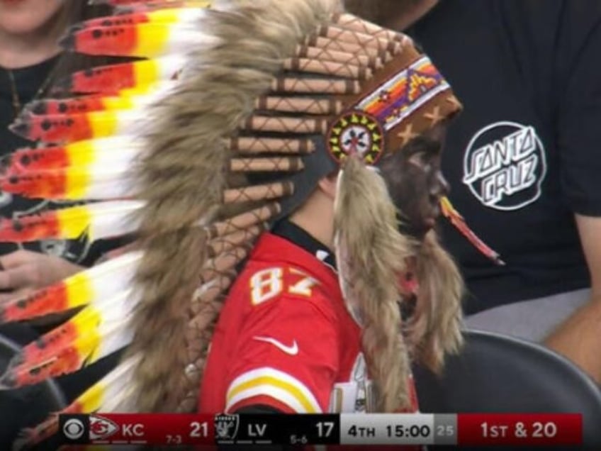 media triggered over kid in blackface and native headdress in stands at kansas city chiefs game