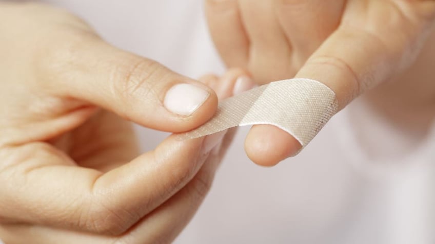 Band-Aid on a finger