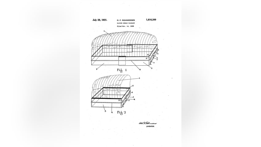 Bread slicing patent