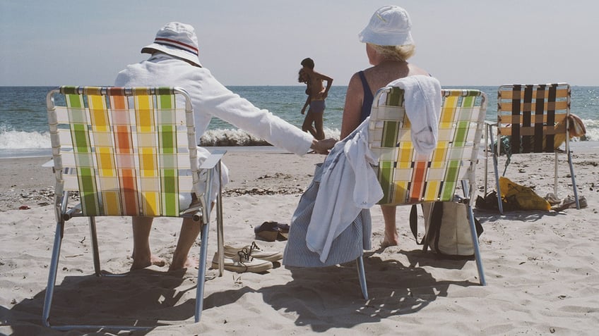 Beach chairs in New York City