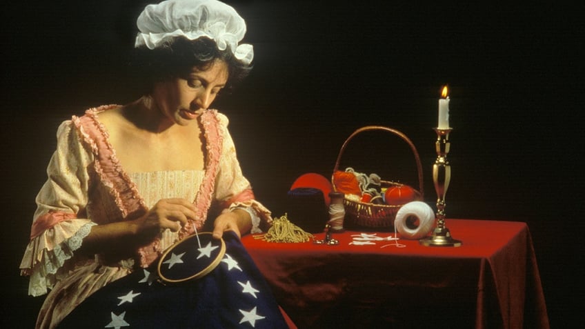 Actress portrays Betsy Ross