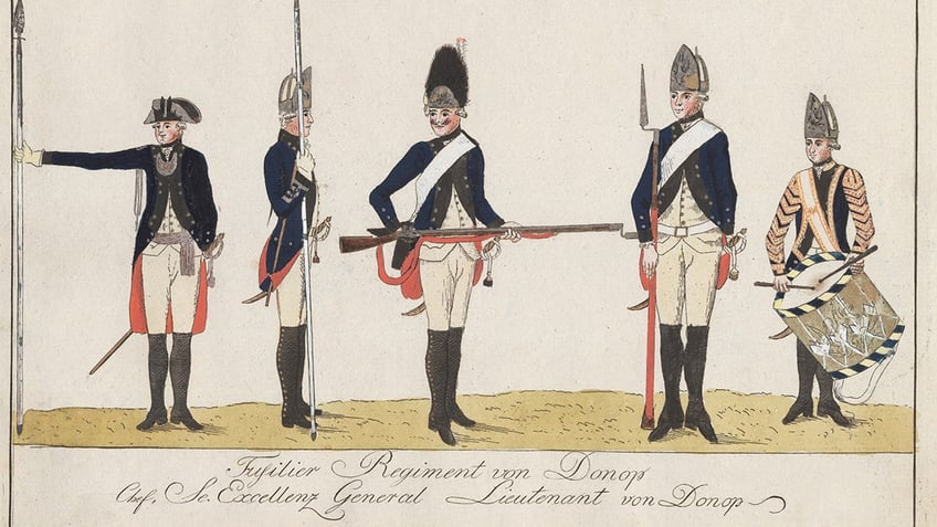 Hessian troops in American Revolution