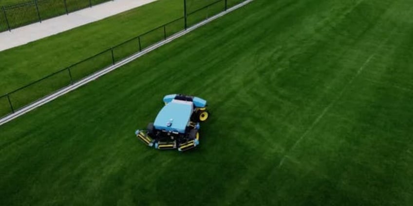 meet the autonomous mega mower robot putting an end to grass cutting as we know it