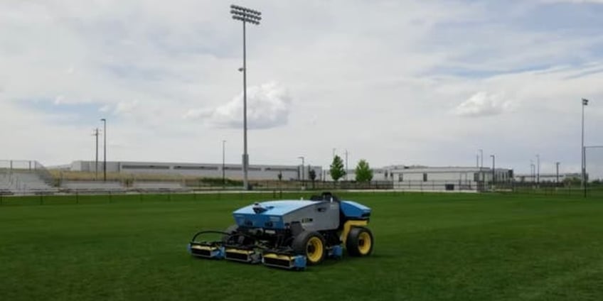 meet the autonomous mega mower robot putting an end to grass cutting as we know it