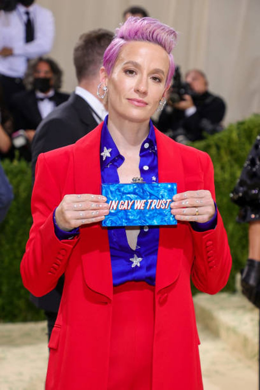 Megan Rapinoe attends The 2021 Met Gala Celebrating In America: A Lexicon Of Fashion at Metropolitan Museum of Art on September 13, 2021 in New York...