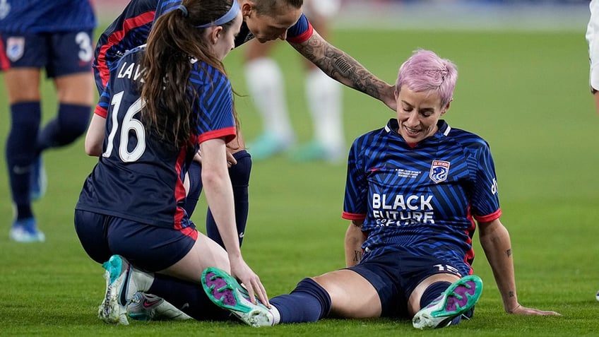 Megan Rapinoe down