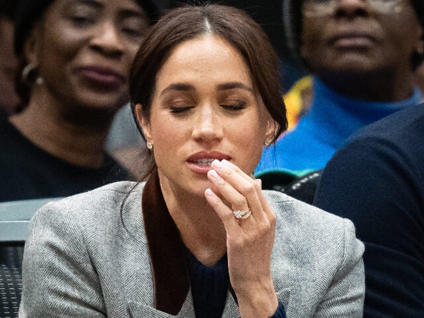 The Duchess of Sussex during the Wheelchair Basketball in the Vancouver Convention Centre