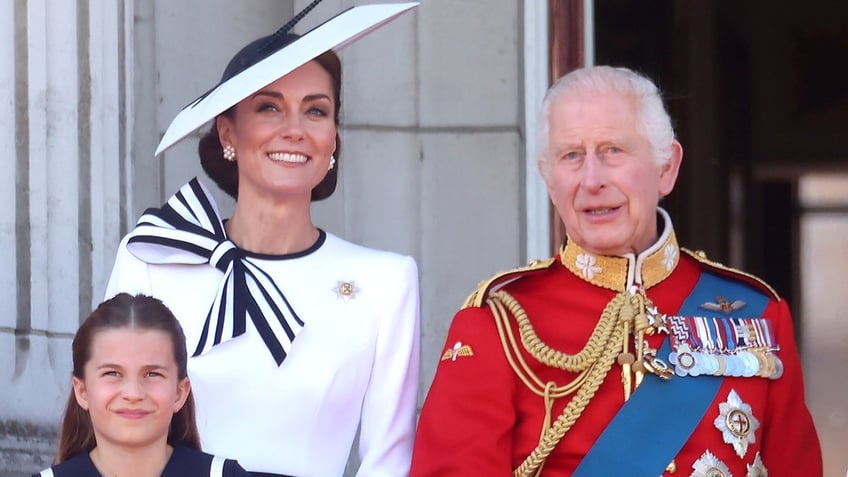 Kate Middelton and King Charles at Trooping the Colour