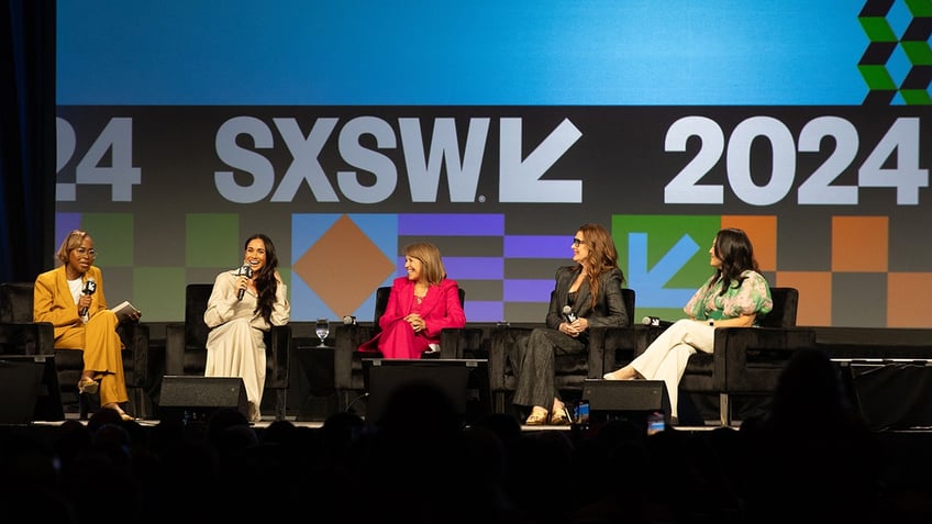 Meghan Markle sits on a SXSW panel